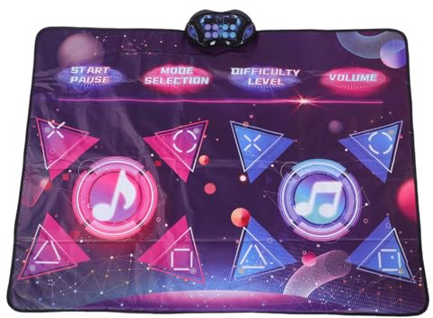 Luocute Tanzmatte für Kinder, Elektronisches Tanzpad mit 8 Spielmodi, Interaktives Spiel für Zwei Spieler, Integrierte Musik und Berührungsempfindliche Lichter, Zum Geburtstag von