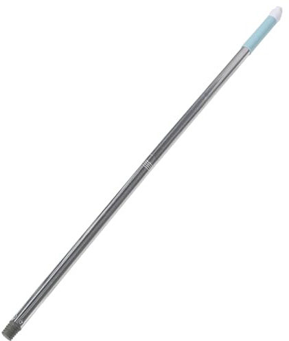 Lurrose Sweeping Broom Stick 32.68 Inch Metal Handle Replacement with Ergonomic Grip for Home and Garden Cleaning Random Color