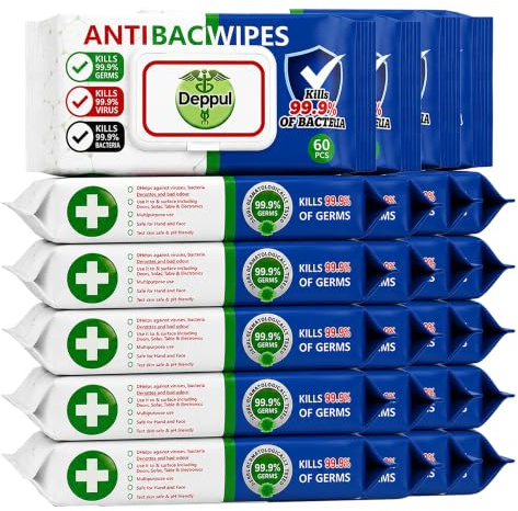 Big Dealz Antibacterial Multipurpose Cleaning Wipes, 1440 Count (Pack of 24)