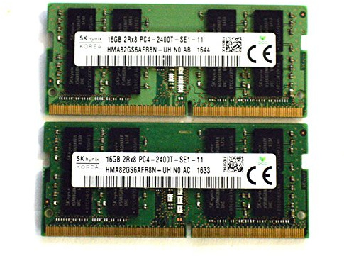 Hynix 32 GB 2Rx8 PC4–2400t-se1–11 Hma82gs6afr8 N-uh N0 DDR4–2400 SODIMM