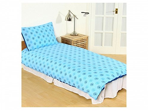 Manchester City FC Offiziell Bettwäsche Set (Einheitsgröße) (Blau/Weiß)