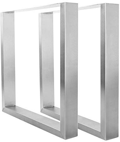 KTC Tec Tischgestell Edelstahl TU 100x40 500 Untergestell Kufen Tischuntergestell Tischkufe Design Tisch Esstisch, 1 STK