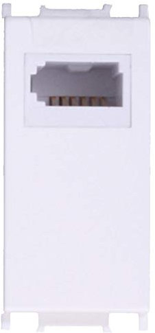 TEM Serie Modul Steckdosen Socket TEL LTRJ11 6/4 1M PW