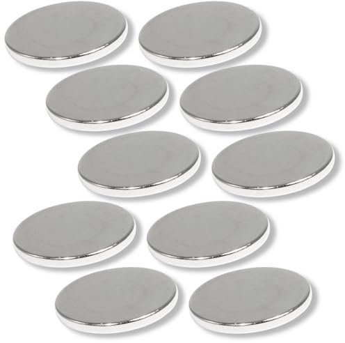 Neodym Magnet N52 Scheibe 3 KG - Super Flache Magnetscheibe 20mm Durchmesser - 20x2mm Neodym Magnete Runde Scheiben [10 Stück]
