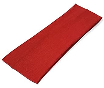WESTEND CHOICE 7cm Wide Headbands 2 Pack Plain Stretchy Hairband Unisex Kylie Headband Bandeau Gym Exercise Headbands for Women & Men Soft Yoga Head Band (Red)