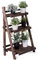 GOPLUS 3 Etagen Blumenleiter klappbar, Blumentreppe aus Holz, Blumenständer, Pflanzentreppe Pflanzenregal Pflanzenleiter, 60 x 32 x 93 cm