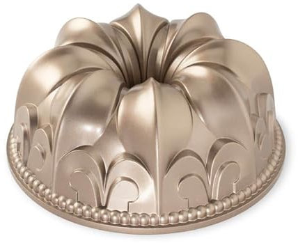 Nordic Ware Fleur De Lis Gugelpfanne, Aluminiumguss, 10 Tassen, Toffee