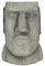 Trends & Trade Pflanztopf Osterinsel Moai Figur 16 x 11 cm Kopf Steinguss Garten Blumentopf Pflanzgefäß Deko GCE F86