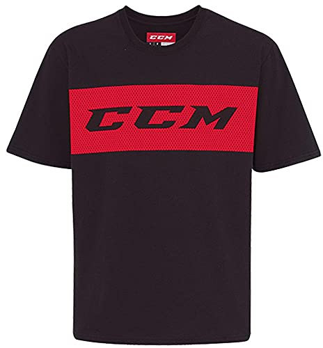 CCM True 2 Hockey SS Tee Senior - Black/Red M