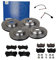 ATE Bremsen-Set 2 Bremsscheiben Ceramic + Bremsbeläge Einbau Vorne Hinten Bremsscheiben-Set Scheibenbremsen passend für Audi Q7 4LB