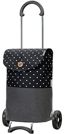 ANDERSEN Einkaufstrolley - Scala Shopper Duko schwarz 36 L modern,wasserabweisend, klappbar, leichtgängig, leise Räder