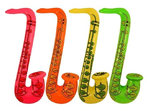 Aufblasbares Saxophon, Musikinstrument, aufblasbar, Saxophon, Gruppenband, Kostüm-Zubehör, Aufblasbares Saxophon, One size