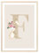 MeinBaby123® Buchstaben Poster DIN A4 Kinderzimmer Mädchen und Junge | Babyzimmer Deko | Bilder Kinderzimmer | Geschenkideen zur Geburt | Geburtsposter | Anfangsbuchstabe Poster F (Hase - F)
