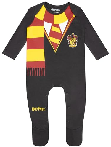 Harry Potter Baby Grow | Gryffindor Sleepsuit | Hogwarts Baby Boys’ Sleepsuits | Ages 0 To 18 Months