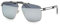 Philipp Plein Unisex SPP049M Sunglasses, K07X Palladio Lucido C/Parti Nero Semilucido, 63