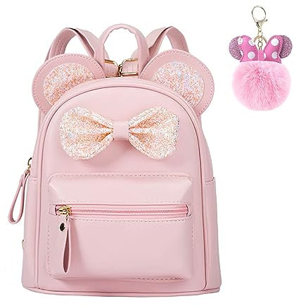 Hifot Sacs à dos pour Fille, Mignon Nœud Papillon Cartable Fille Maternelle, Mini Kawaii Sac à dos de voyage Cadeaux pour Fille