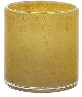 blomus Windlicht -SAGA- | Kerzenhalter aus Glas | Farbe Tan | Größe M | Ø12 x 12H cm | für Innen- und Außendekoration