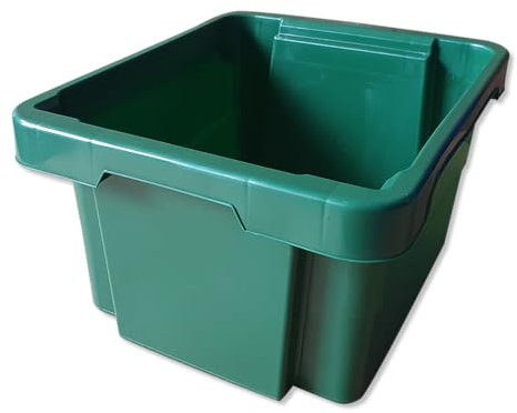 kanister-vertrieb 3 x stabile Kunststoffbox Eurobox 43x35x23 cm Stapelbox Drehstapelbox Kiste Aufbewahrungsbox ohne Deckel (grün)