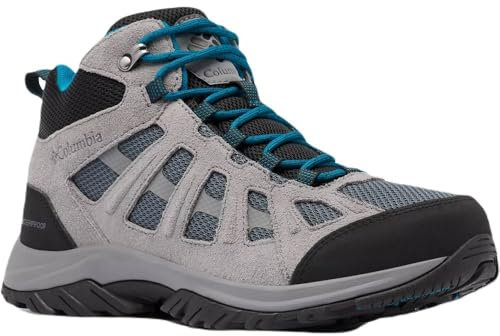 Columbia Redmond 3 Mid Wp, Scarponi da trekking ed escursionismo impermeabili a vita media Uomo, Graphite Black, 41.5 EU