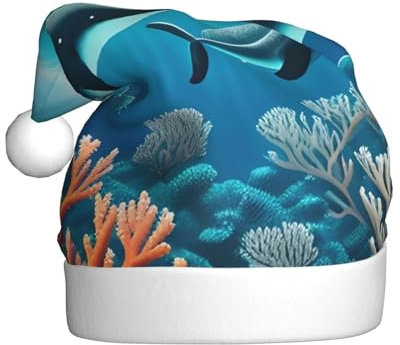 RoMuKa Wale unter dem Meer modische klassische Weihnachtsmütze aus weichem und warmem Stoff, personalisiertes Musterdesign verleiht Ihrem Urlaub eine warme Atmosphäre