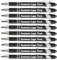 HEYZARDA Kugelschreiber mit Gravur Kugelschreiber Personalisiert mit Namen Text Logo Schwarz 10 Pcs