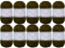 Utopia Crafts JOY Uni Strick- und Häkelgarn, Weich, Pflegeleicht, 100% Polyacryl, 10x 50 g Knäuel, 150m (Waldgrün)
