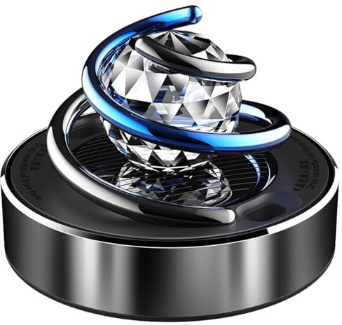 Car Air Freshener Solar 360 Degrees Rotating Car Air Purifier Solar Energy Aromatherapy Diffuser Solar Energy Car Perfume Diffuser for Home Vehicles