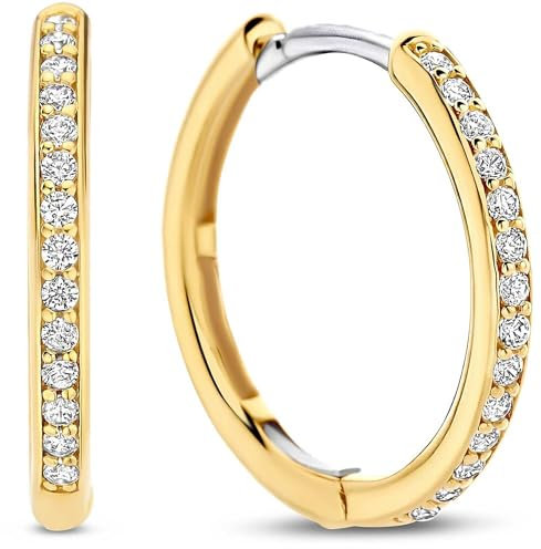 TI SENTO MILANO Damen-Creolen aus 925er Silber – Zirkonia