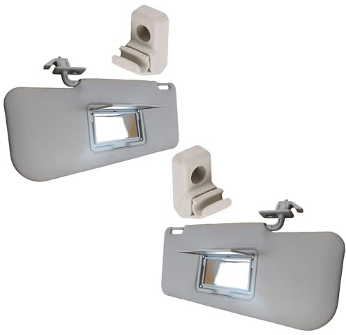 RICAM M00997D+M00997S KIT COMPLETO PANTINE ALETTE PARASOLE DESTRA E SINISTRA SPECIFICHE PER PANDA DAL 2003 AL 2011 CON GANCI DI FISSAGGIO. COMPLETE DI SPECCHIO E CON SPORTELLO DI CHIUSURA.