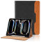 Hülle für iPad Pro 11 Zoll Hülle M4 2024 PU Leder Schutzhülle mit Tasche und Stifthalter, Auto Schlaf/Aufwach Funktion Smart Cover mit Stand Funktion - Schwarz
