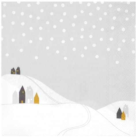Räder Servietten Schneelandschaft