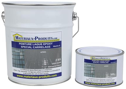 MATPRO Peinture Laque Epoxy Spécial Carrelage 1 Kg Transparent Cristal