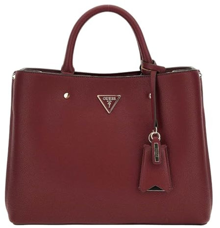 GUESS Meridian Girlfriend Satchel Burgundy
