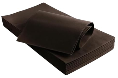 5 Tischdecken TNT Vlies 100x100cm für Bars Restaurants, 5er Pack (5, braun)