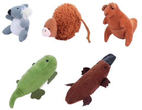 Abaodam 1 Satz Fingerpuppe Weihnachten geldgeschenke Weihnachten Toys Fantasie Handpuppen Fantasievolle Handpuppen Mini-Handpuppen Cartoon-Puppen kurzer Plüsch