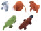 Abaodam 1 Satz Fingerpuppe Weihnachten geldgeschenke Weihnachten Toys Fantasie Handpuppen Fantasievolle Handpuppen Mini-Handpuppen Cartoon-Puppen kurzer Plüsch