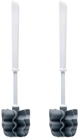 SAUBA Toilettenbürste LOOWY CLASSICLINE Single weiß | 2er Pack Toilettenbürste | Klobürste für WC & Bad | hygienisch & reinigungsstark