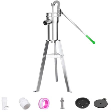 HENGJINGTR Handkrug Pumpe Deep Well Kit, 32 mm/1 -Zoll -Haushalts Grundwasser -Handdruck Wasserpumpe für Garten- und Ackerlandbewässerung geeignet