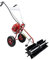 Barredora de gasolina, 1250 W, 1,7 CV, 8500 rpm, quitanieves de 2 tiempos, con 22 × 22 × 27 cm, cabezal de cepillo, barredora manual, cepillo de motor de gasolina para aceras, hierba, nieve, limpieza