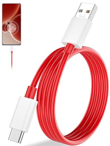120W Super Vooc USB C Kabel für Oneplus 13 13R Nord 4 5 3 CE4 Lite 10A 1M Ladekabel USB C 100W Schnellladekabel Warp Charge 67W Kabel für OnePlus 12 11 10 9 Pro N100 N300 N20 8 8T 7T 6T Open Pad Buds