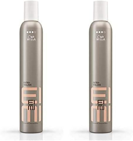 Wella EIMI Extra Volume Schaumfestiger – Haarschaum für extra Volumen – schützt vor Hitze und Austrocknung – starker Halt ohne zu Verkleben und Beschweren – 1 x 500 ml (Packung mit 2)