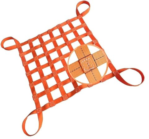 Fracht-Hebegurte, Fracht-Hebenetz, Lasthebenetzgurt, verwendet for Bewegen und Ziehen von Baugerüsten(4 X 4M/Mesh 15cm/Load 2.5t)