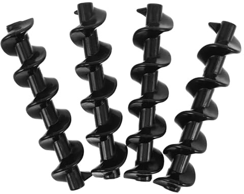 Spiralwellen für Ersatzteil 4 Stück Kleiner Schokoladenbrunnen | Schokobrunnen Klein Elektrisch, Kunststoff Schwarz, Reparaturteil für Wartung und Austausch