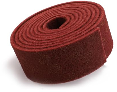 Industriebedarf Rouleau de papier abrasif 5 m x 100 mm Grain 240 | Feuille abrasive | Non tissé abrasif polyvalent pour métal, bois, vernis, acier inoxydable, tampon abrasif | Éponge de ponçage |