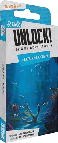 Asmodee Unlock! Short Adventures #12: The Heart of the Ocean (FR) Brettspiel – Spaß & Strategie für Familien, Kinder und Erwachsene, 10 Jahre und älter, 1-6 Spieler, 30-45 Minuten
