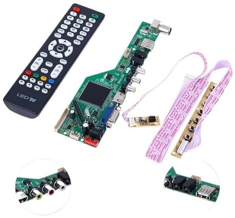 Heißer Verkauf 1Set TV Motherboard Stick Bord RR52C.03A Unterstützt DVB-T DVB-T2 mit Free Key Fernbedienung