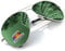 4sold Vintage Retro Polarized Sunglasses for Men Outdoor Sport Ultra-Light Metallic Metal Frame HD Lens Glasses Air Force Unisex UV 400 Protection (Green)