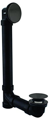 Westbrass 493144H-62 Illusionary 36,5 cm Rugueux avec bonde de Bain en ABS de 30,5 cm et 10,2 cm de Profondeur 40 et trop-Plein approuvé par l'ADA, Noir Mat