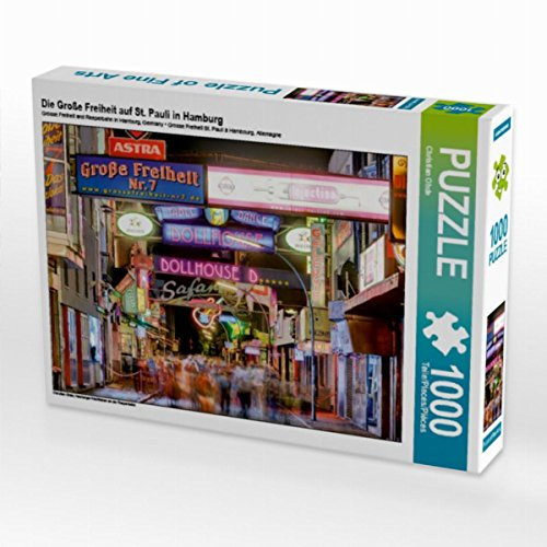 CALVENDO Puzzle Die Große Freiheit auf St. Pauli in Hamburg 1000 Teile Lege-Größe 64 x 48 cm Foto-Puzzle Bild von Christian Ohde