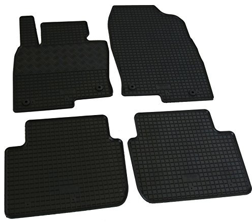 Gummi Fußmatten Set, 4teilig, Gummifußmatten Gummimatten